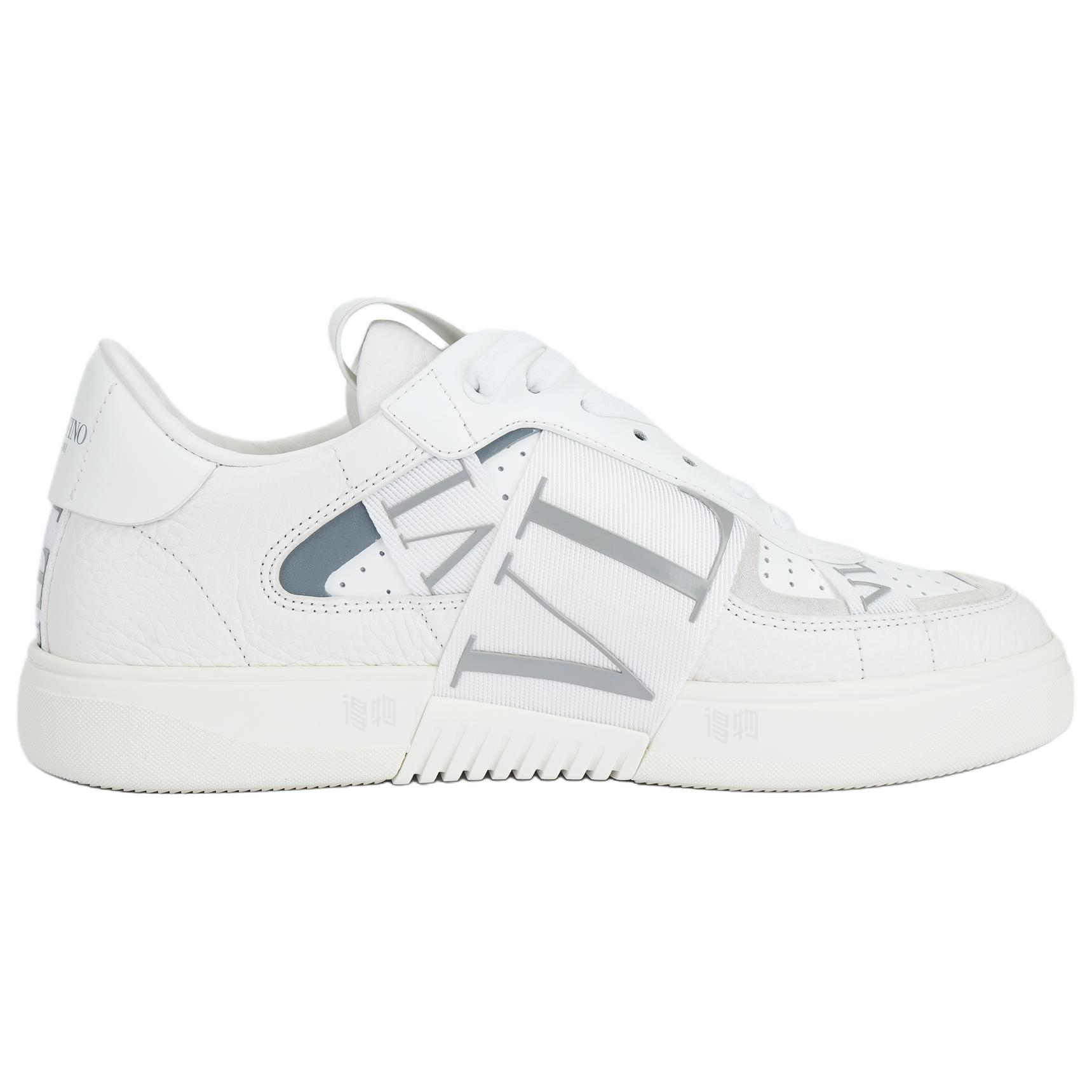 Мужские кеды Valentino VL7N Low-Top Calfskin (белые) — фото 2