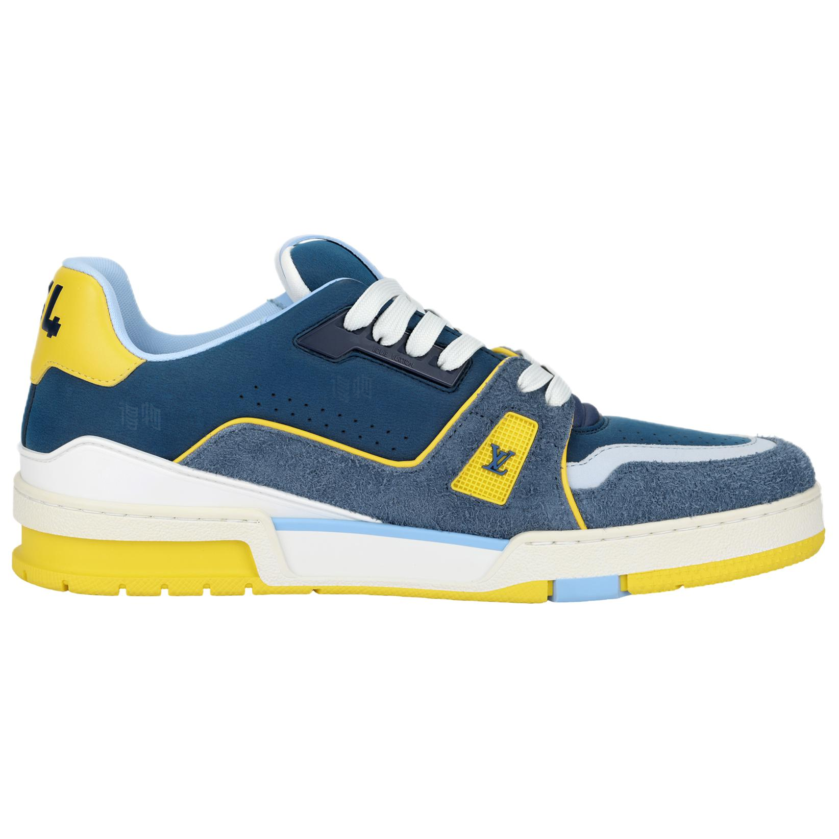 Мужские кеды Louis Vuitton Trainer (синие) — фото 2