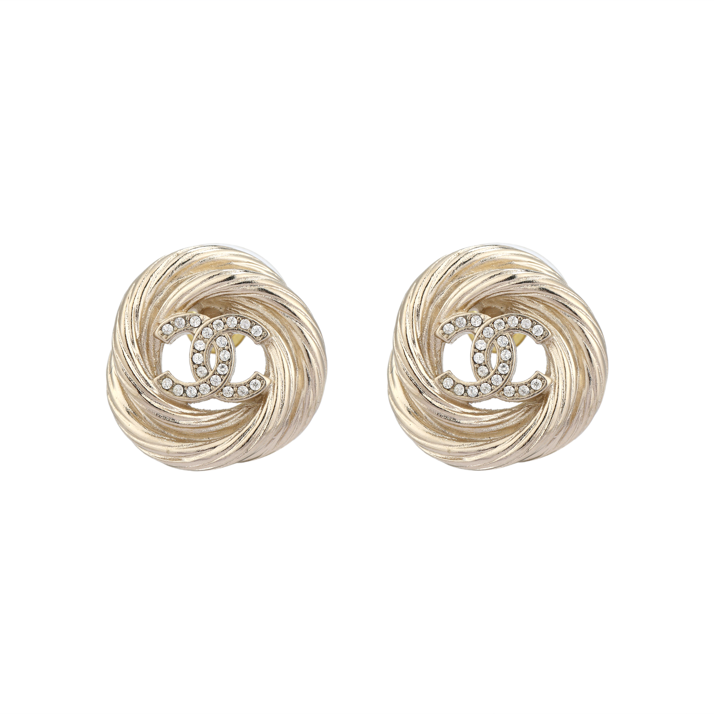 Женские серьги Chanel 25S (золотые)