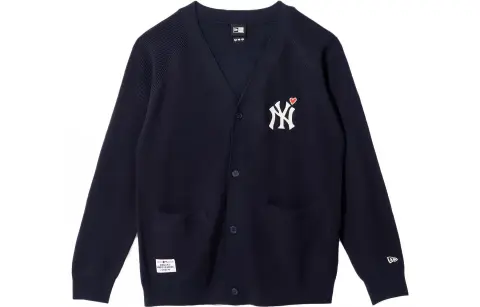New Era Knitwear Unisex Blue V-neck Moderate