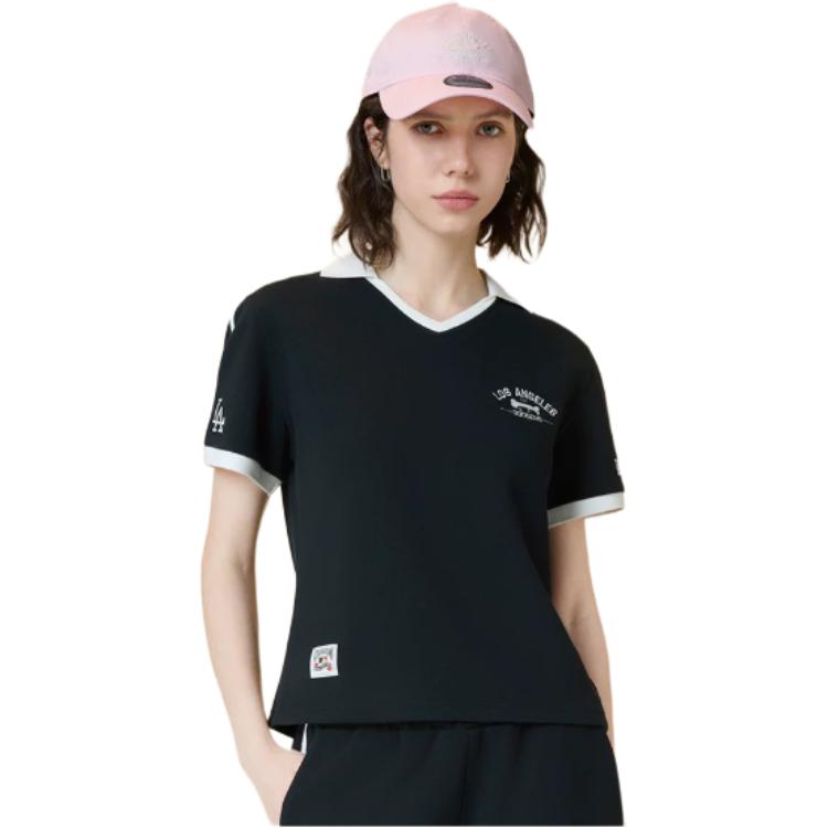 Женская футболка-поло New Era SS26 (белая) — Черный — фото 3