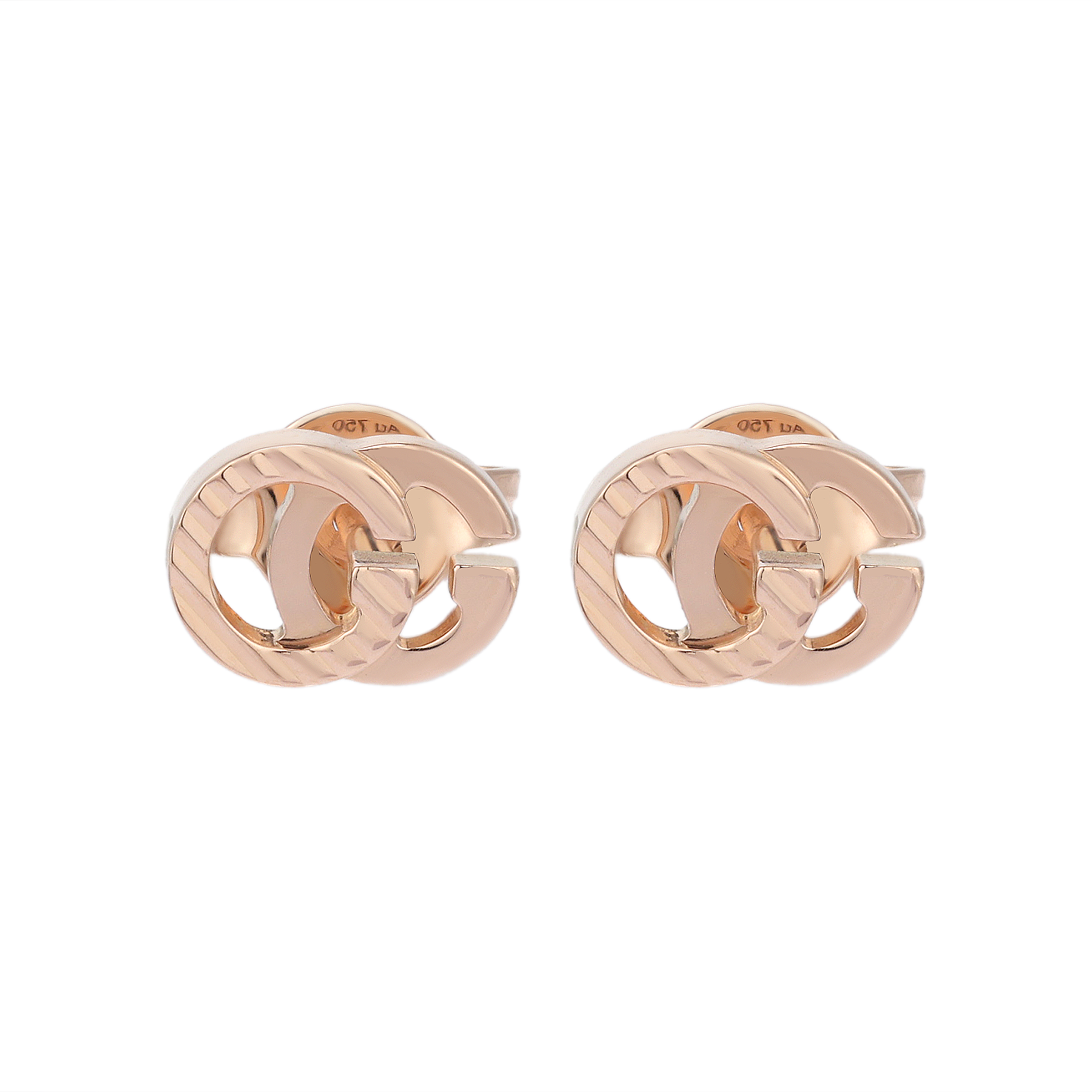 Серьги Gucci GG Running (розовое золото)