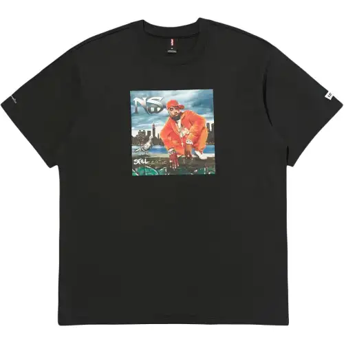 Levi’s × NAS joint model FW25 album cover printed round neck short-sleeved T-shirt for men