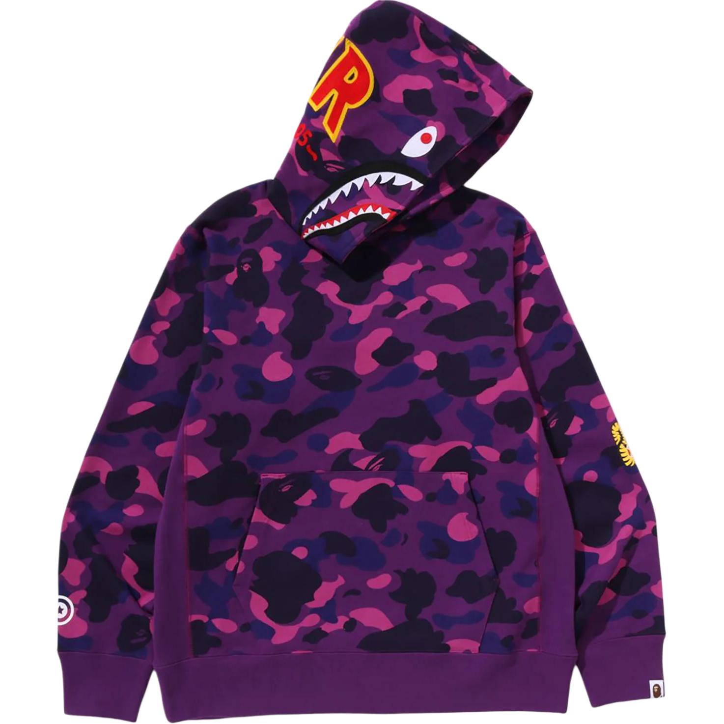 Худи A BATHING APE Color Camo 2nd Shark Pullover Hoodie (разноцветное)