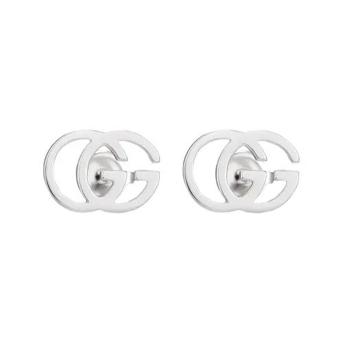 GUCCI Stud Earrings Unisex Silver