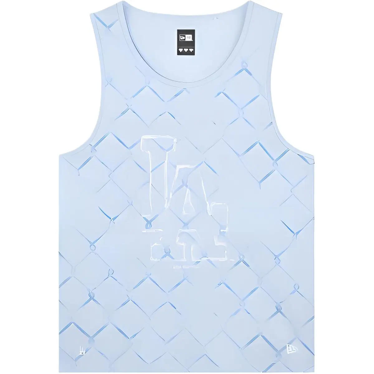 New Era Tank Tops Men's Sky Blue Crew Neck Moderate Straight Fit