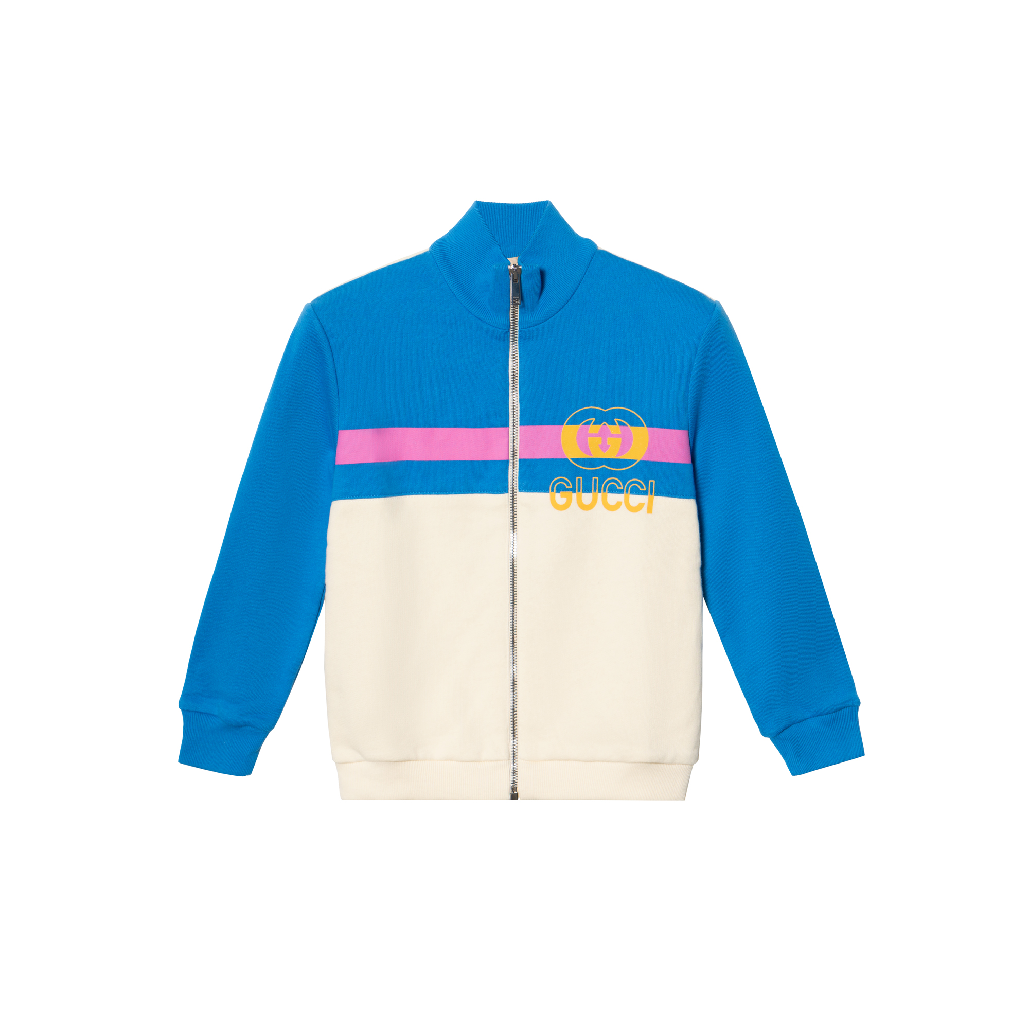 Мужская куртка Gucci SS23 с логотипом (синяя)
