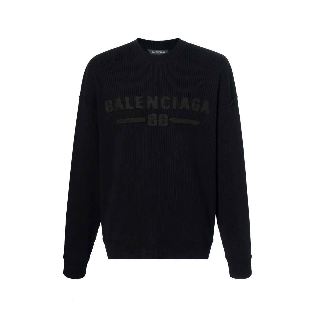 Balenciaga SS25 Knitwear Loose Fit Men's Black