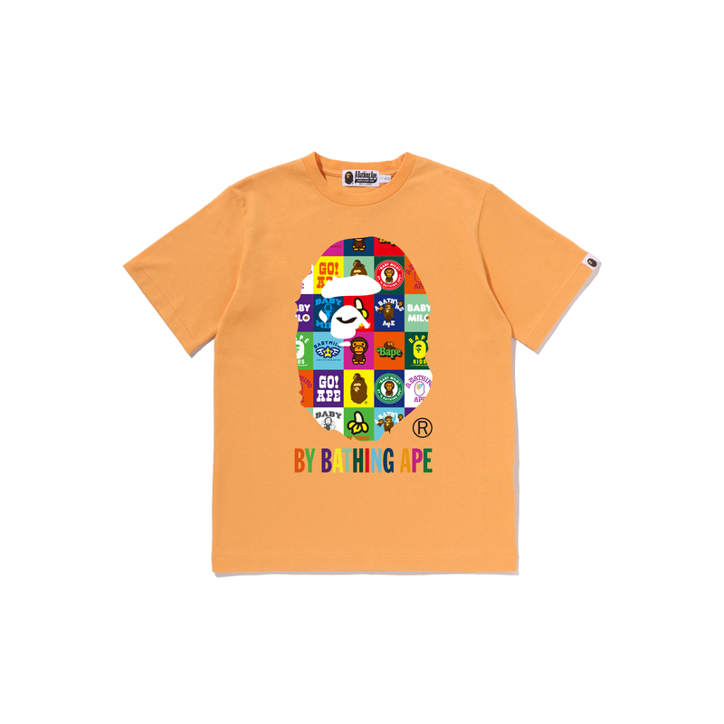 Подростковая футболка A BATHING APE (разноцветная)