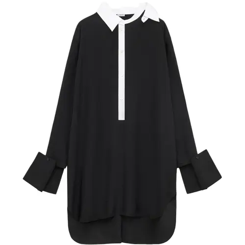 LOEWE SS24 Long Sleeved Dress Women's Black