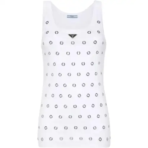 Prada Cut-Out Detailed Sleeveless Top