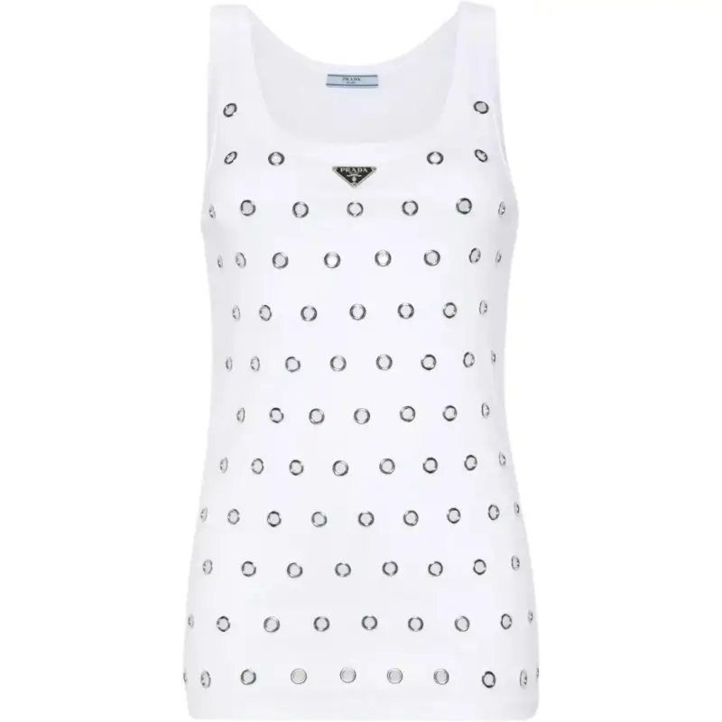 Prada Cut-Out Detailed Sleeveless Top