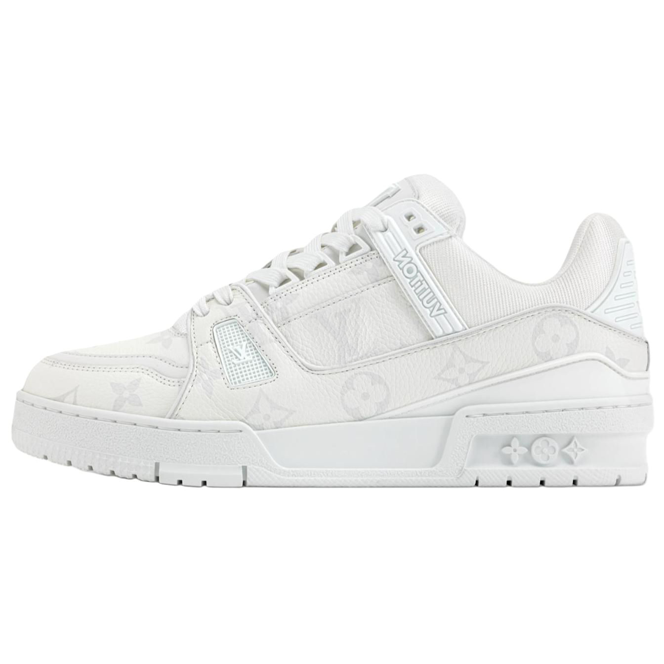 Женские кеды Louis Vuitton Trainer (серо-белые)
