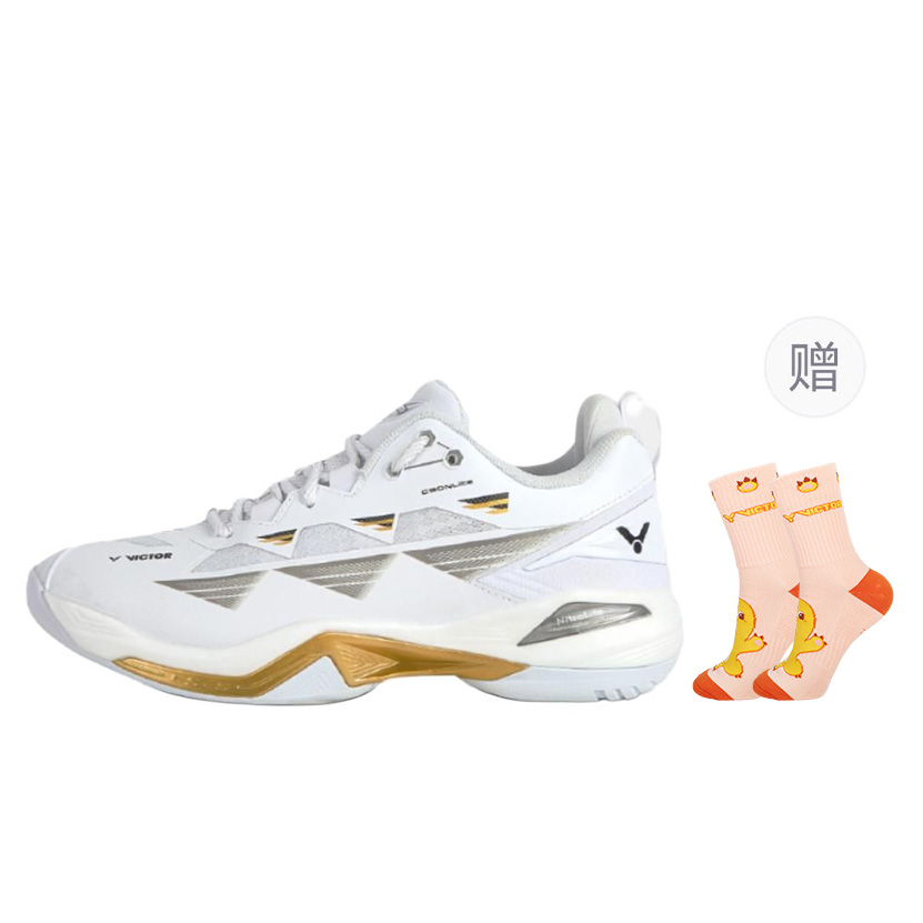 VICTOR C90NLite Cushioning Abrasion Resistant Coverage Low top Badminton Shoes Men’s White