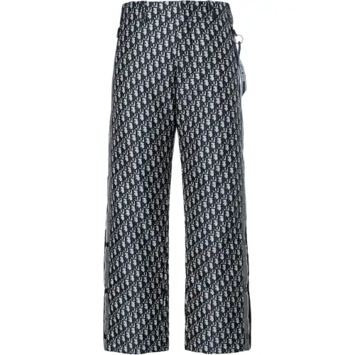 DIOR Casual Pants Unisex Blue Moderate Straight Fit Pants
