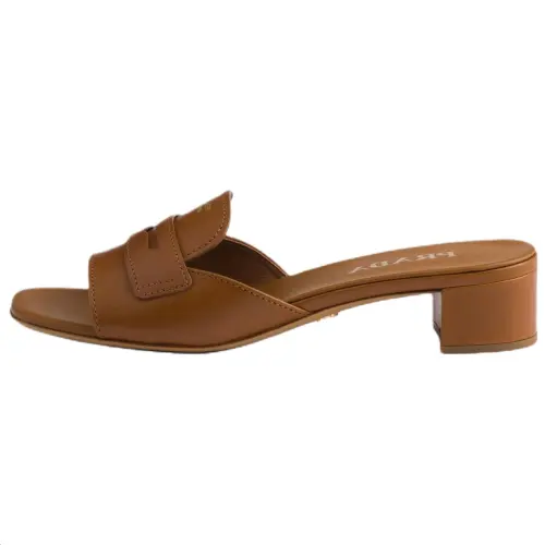PRADA Slide Slippers Women's Light Brown