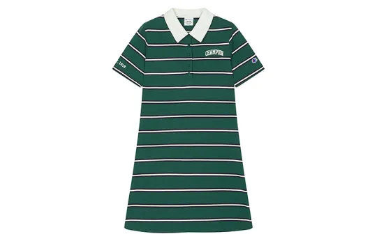 Champion Campus SS26 универсальное модное, модное, повседневное и удобное трикотажное платье американского варианта с короткими рукавами для женщин
