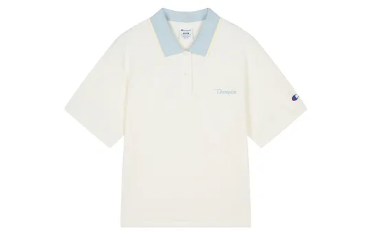 Champion SS26 CAMPUS Series крутая модная повседневная удобная универсальная рубашка поло с короткими рукавами с лацканами женская