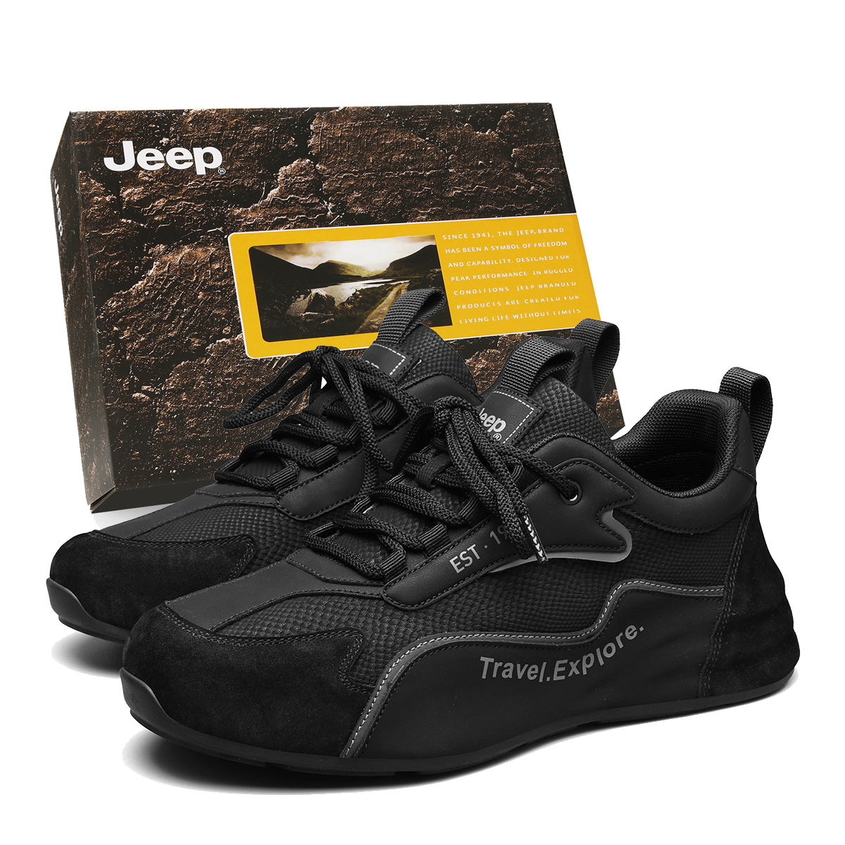 Мужские кроссовки Jeep Urban Lifestyle (черные)
