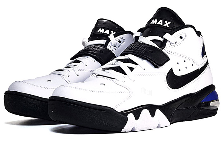 Мужские Nike Air Force Max Charm (бело-черно-синие) — фото 2