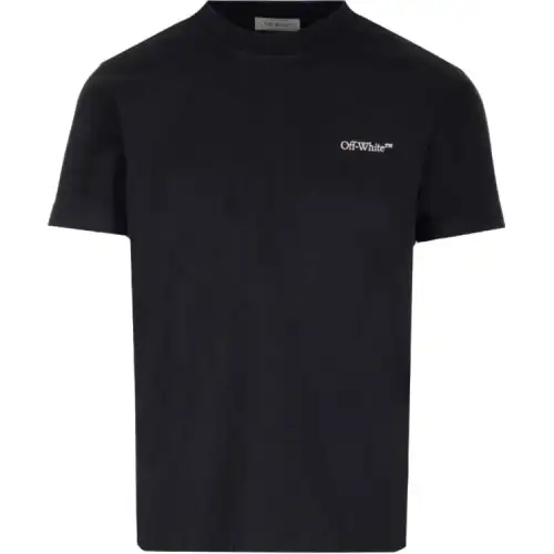 OFF WHITE Logo Printed Crewneck T Shirt
