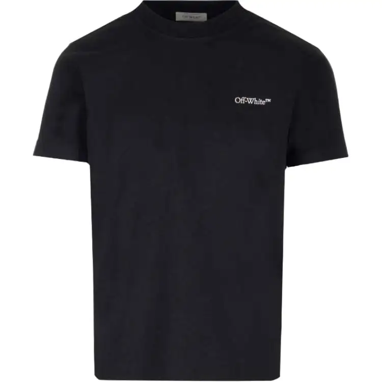 OFF WHITE Logo Printed Crewneck T Shirt
