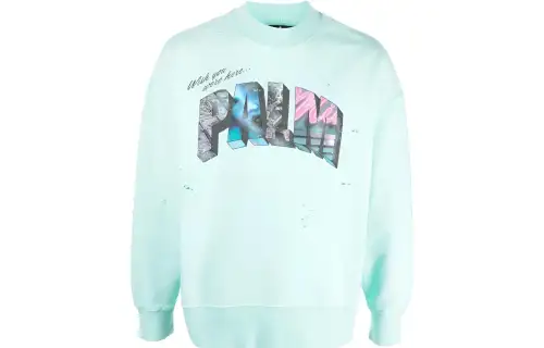Palm Angels graphic-print crew-neck sweatshirt