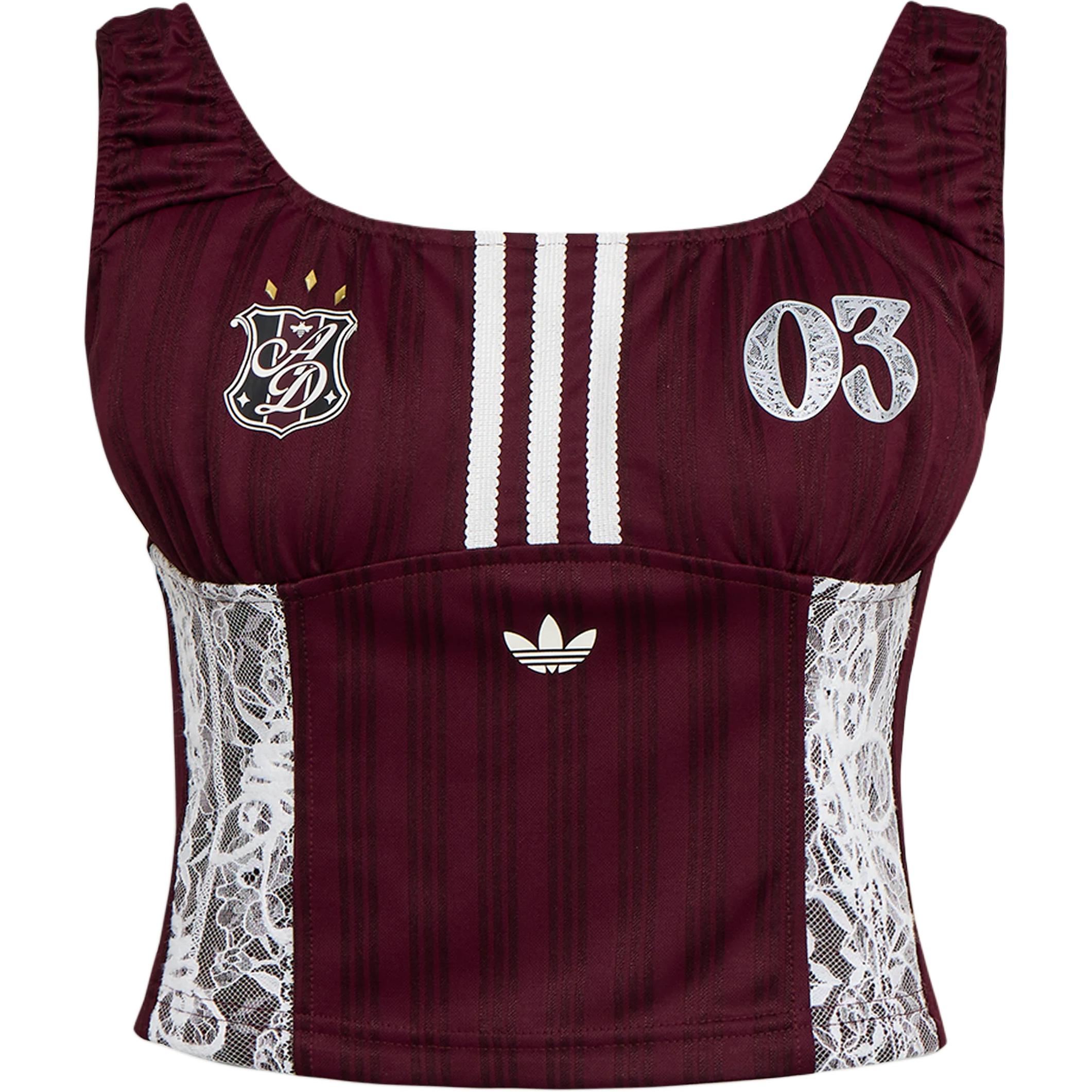 Женский спортивный топ adidas adidas originals Top BLK TANK (черно-белый)