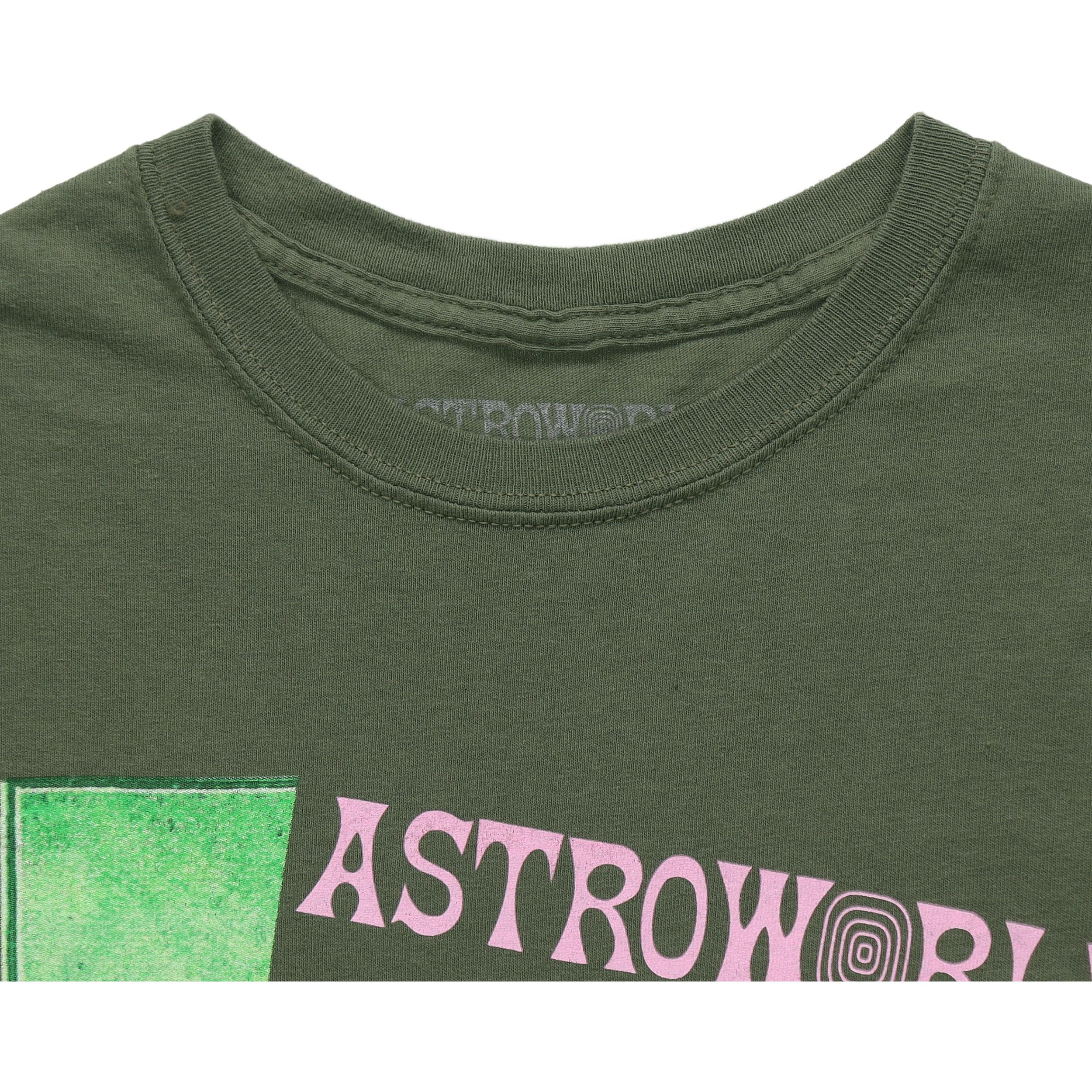 Футболка Travis Scott Cactus Jack Astroworld (зеленая) — фото 5