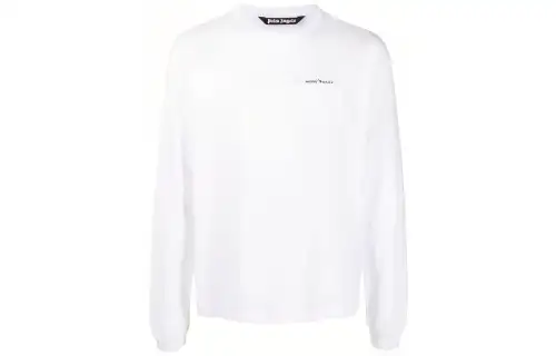 Palm Angels logo-patch long-sleeve T-shirt