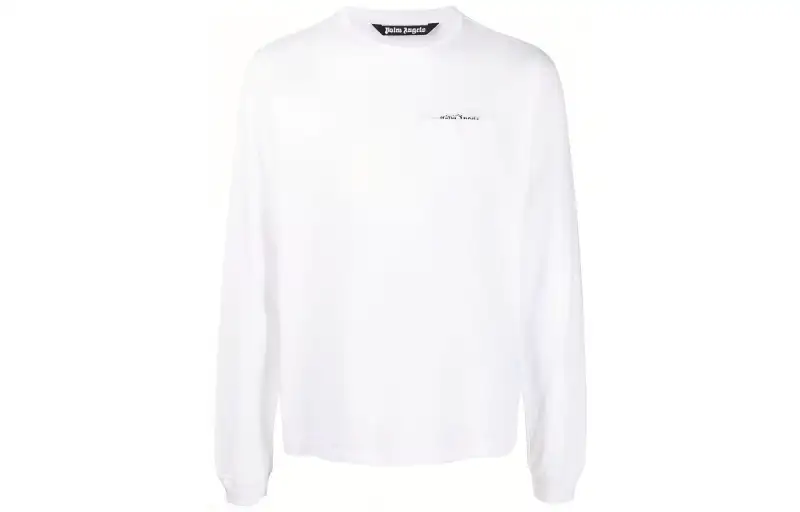 Palm Angels logo-patch long-sleeve T-shirt