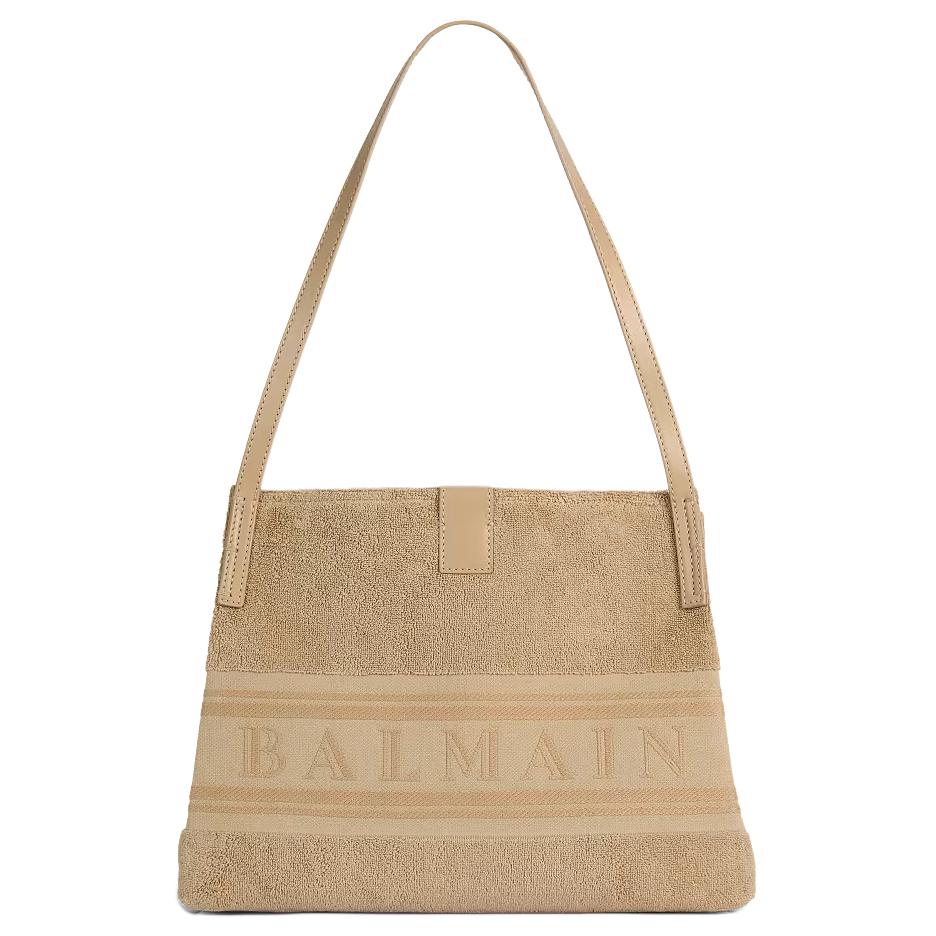 Женская сумка BALMAIN Release Logo (бежевая)