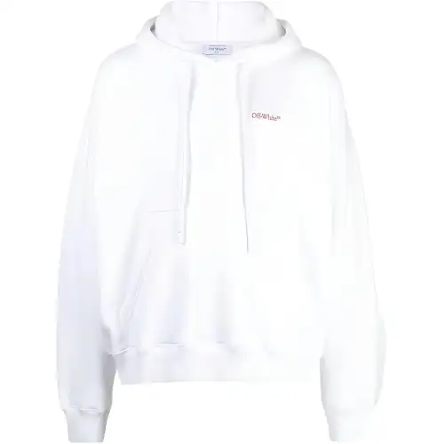 Off Paint print Cotton Hoodie