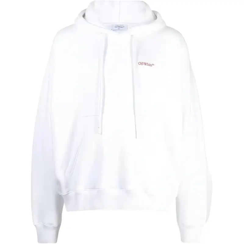 Off Paint print Cotton Hoodie