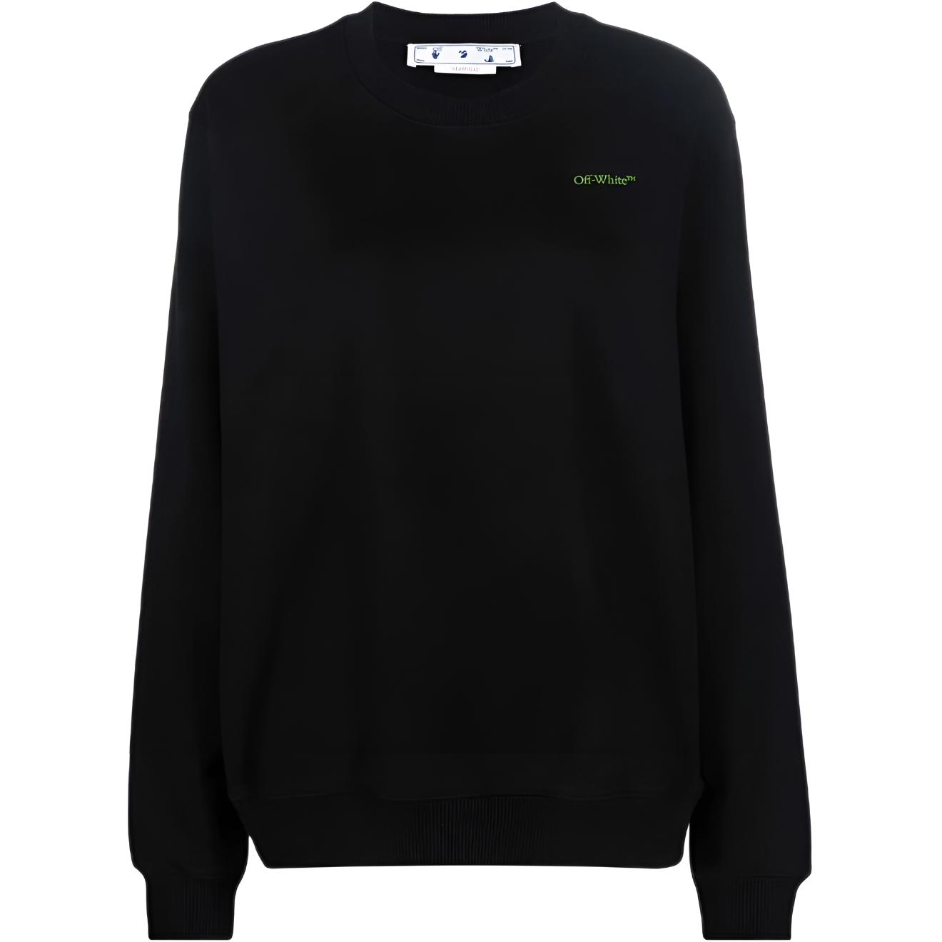 OFF WHITE Women'ss Gradient Arrows Print Crewneck Black/Blue/Green