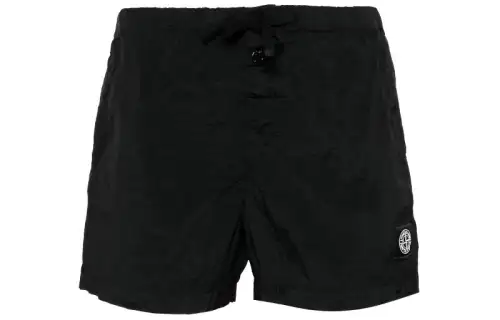 Stone Island Compass-patch swim shorts