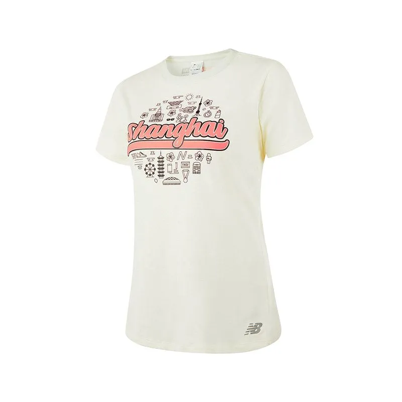 New Balance T Shirt Women's Ivory