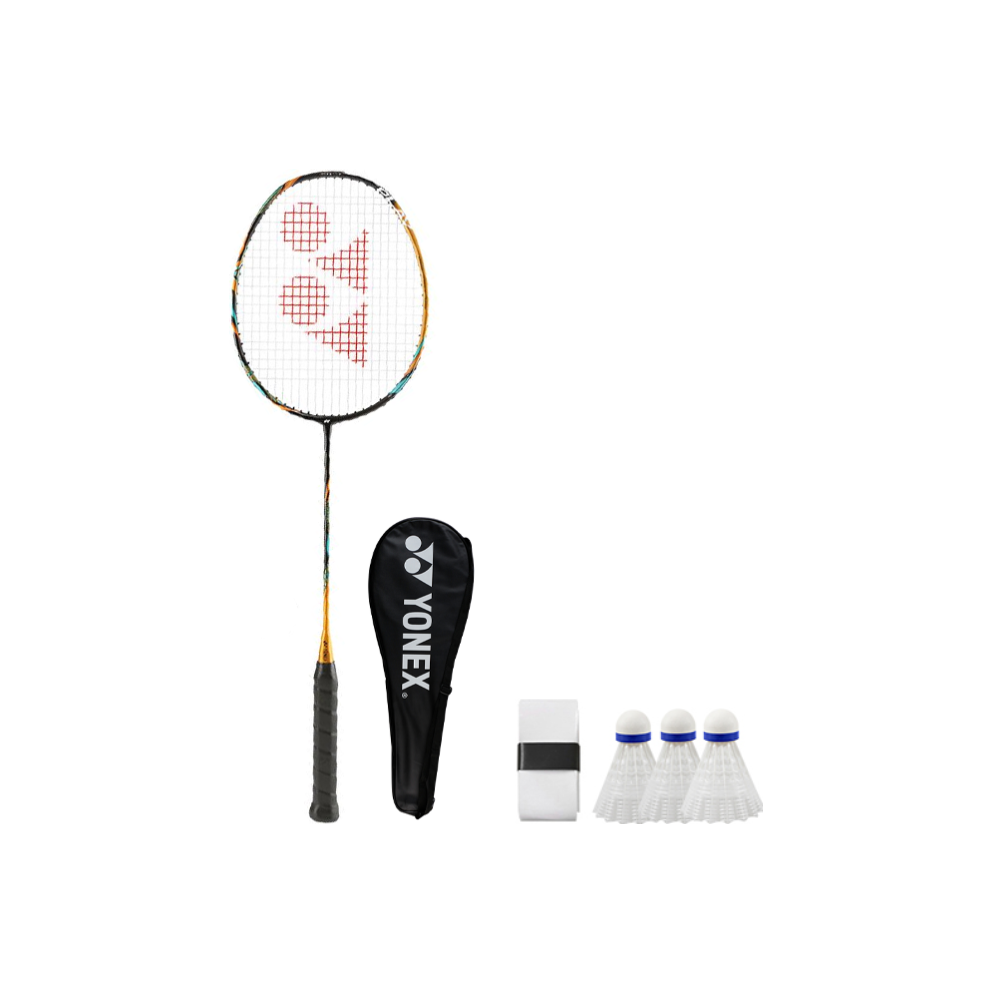 YONEX Tianfu AX88D Play Full Carbon Badminton Rackets Entry level 10mm Extended Length Strung Camel Gold