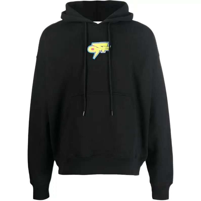OFF-WHITE logo-print drawstring hood