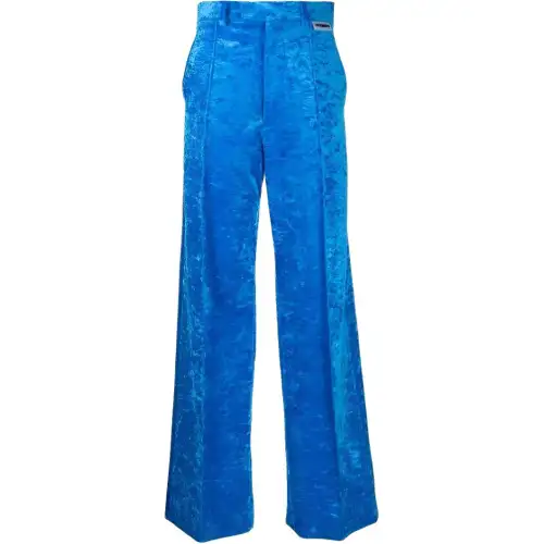 Vetements velvet high-waisted trousers