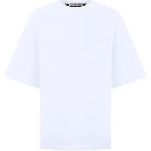 PALM ANGELS Oversized Mock Neck Logo T shirt
