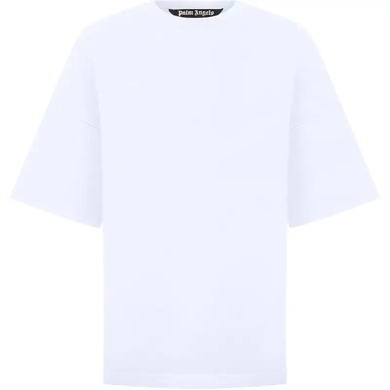 PALM ANGELS Oversized Mock Neck Logo T shirt