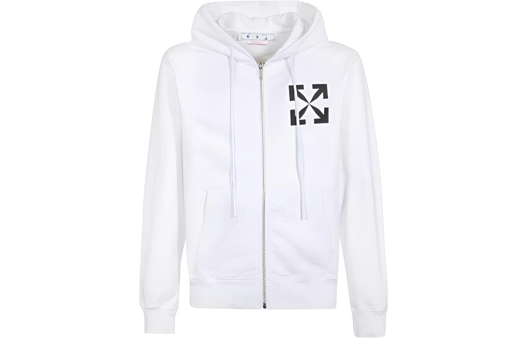 OFF WHITE Single Arrow Slim Zip Hoodie