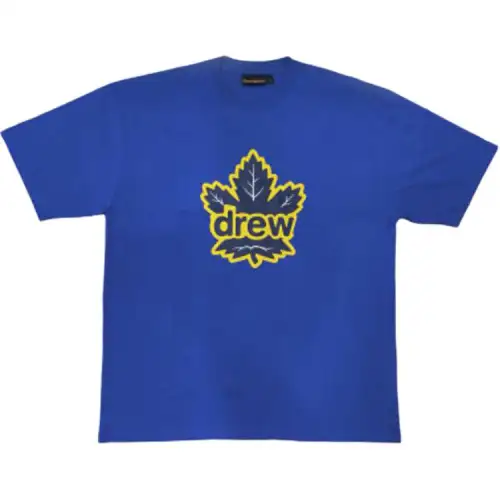 Drew House x Maple Leafs T Shirt Unisex Blue