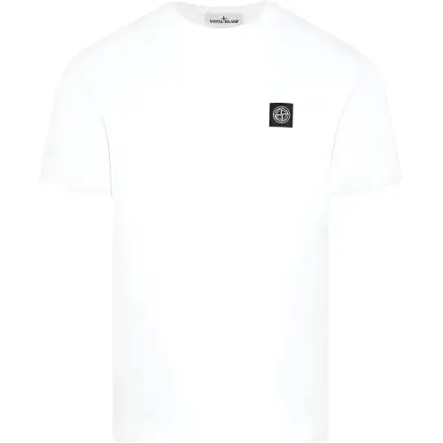Stone Island logo-patch crew-neck T-shirt