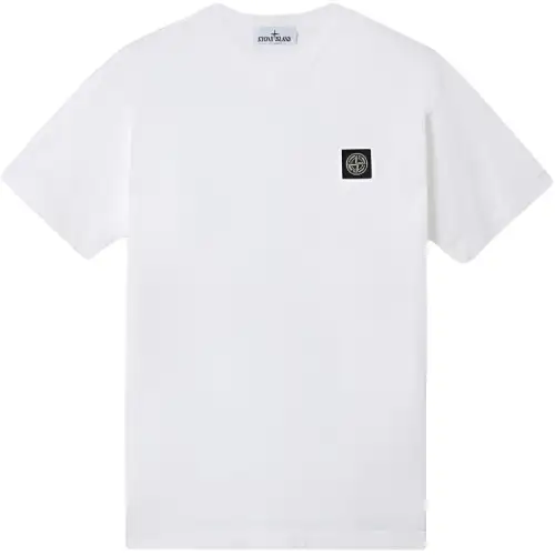 STONE ISLAND Compass Patch V Neck T Shirt