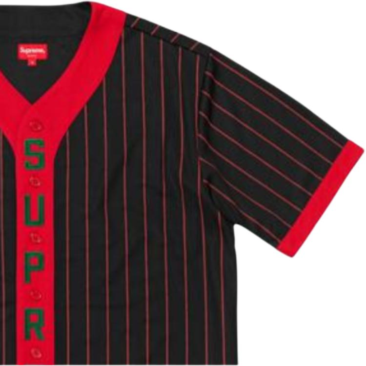 Бейсбольная куртка Supreme FW18 V (черно-белая) — фото 2