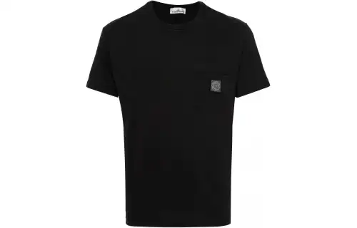 Stone Island Compass-patch cotton T-shirt