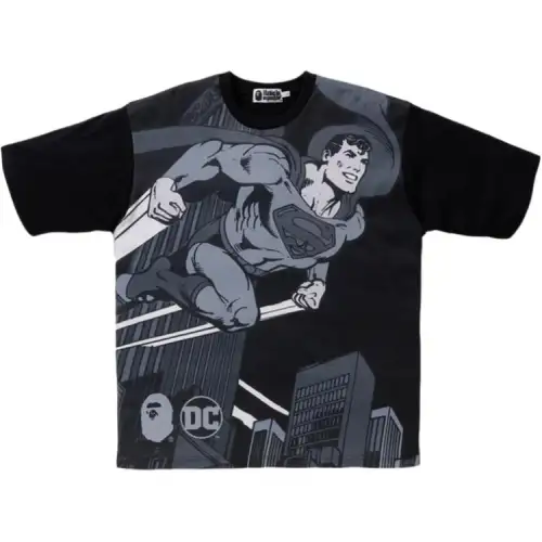 Bape X Dc Superman Relaxed Tee