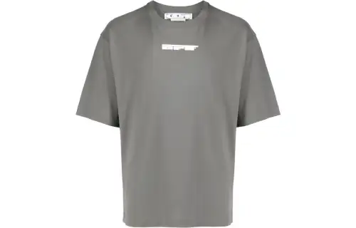 OFF WHITE Short Sleeved T Shirts Men's Gray